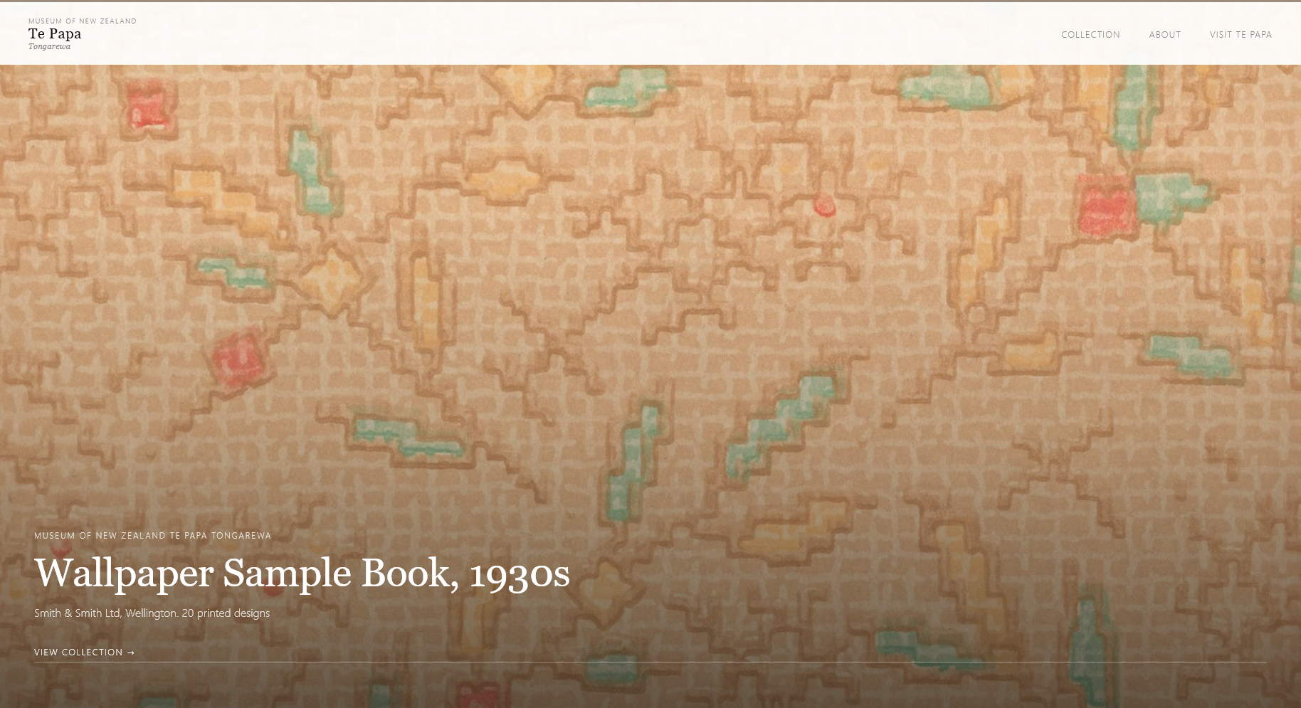 Te Papa — Collection preview